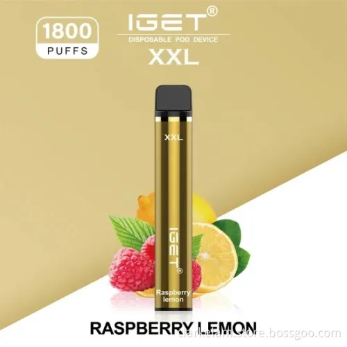 Vape Healthier E Liquid Disposable 1800 Puff Vape
